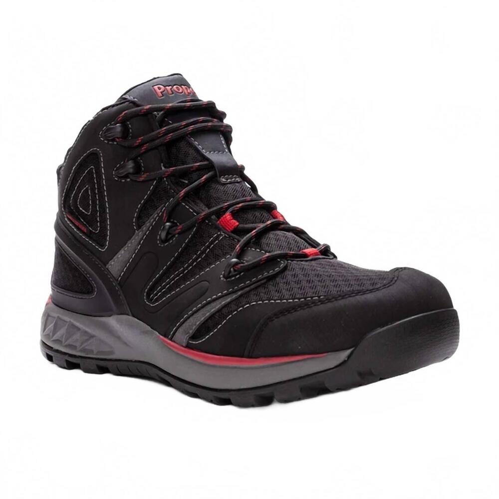 NEW PROPET men's veymont waterproof hiking boots in black/red